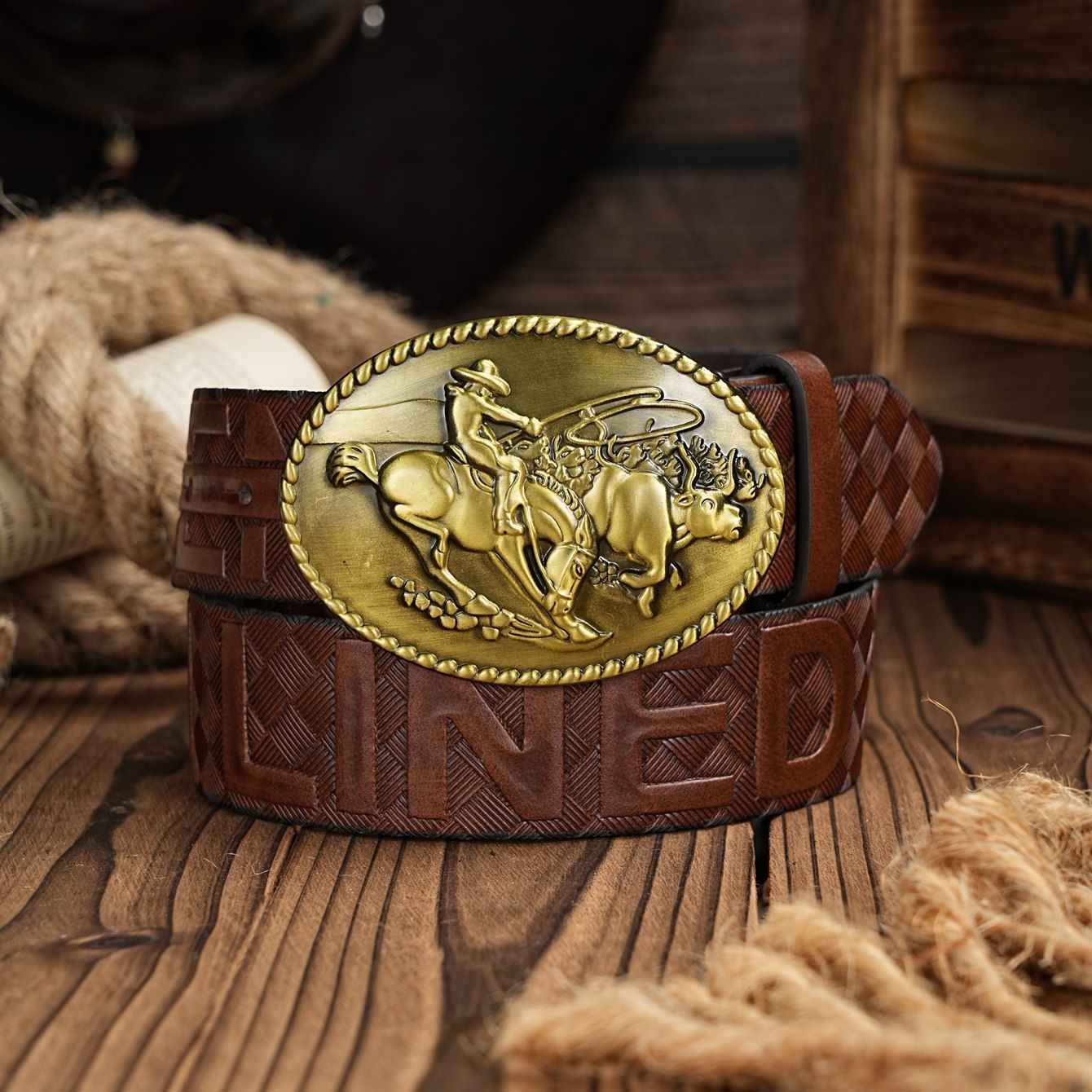 Leather Works Belt - A men's and women's casual retro
