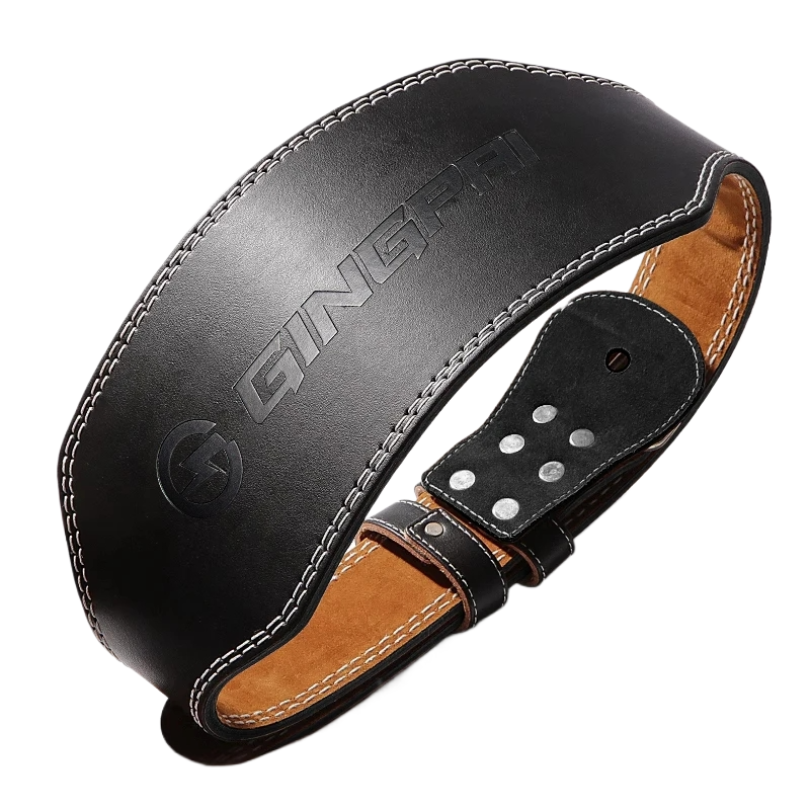 Leather Workout Belt - Weight Lifting Belts 15cm Width For