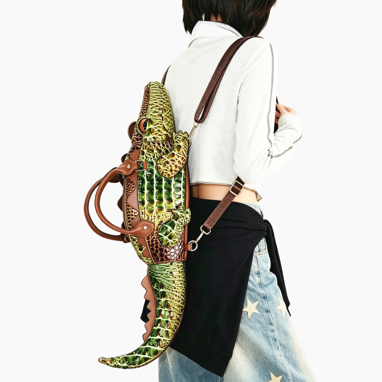 Leather Work Backpack - Designer Women's bag Purse pu leather