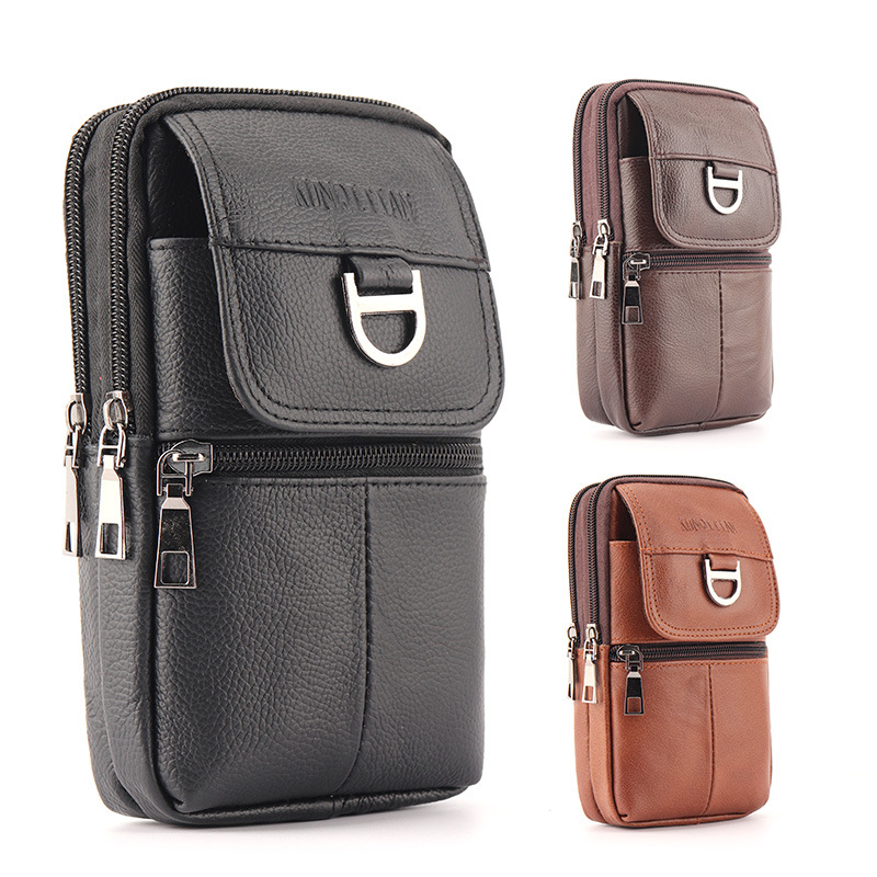 Leather Works Belt - Men's leather waist bag - Large