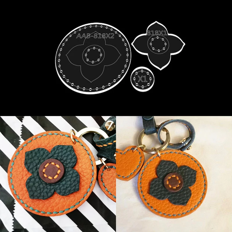 Leatherwork Patterns - YOMDID DIY Key Chain Leather Stencil