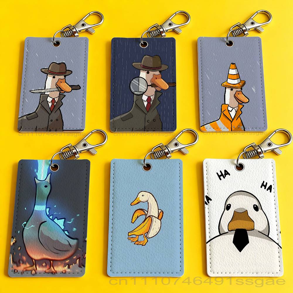 Cartoon Cute Goose Duck Badge  - Leather Work reseña y precio