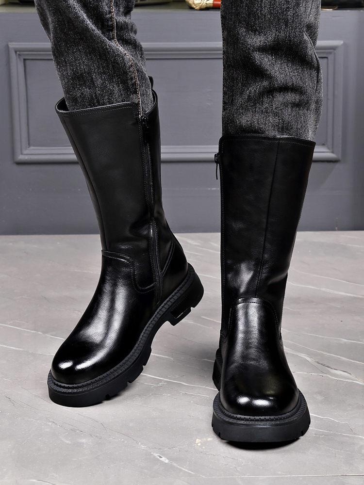 Men's Long Tube  Boots High To - Youtube Leatherwork reseña y precio