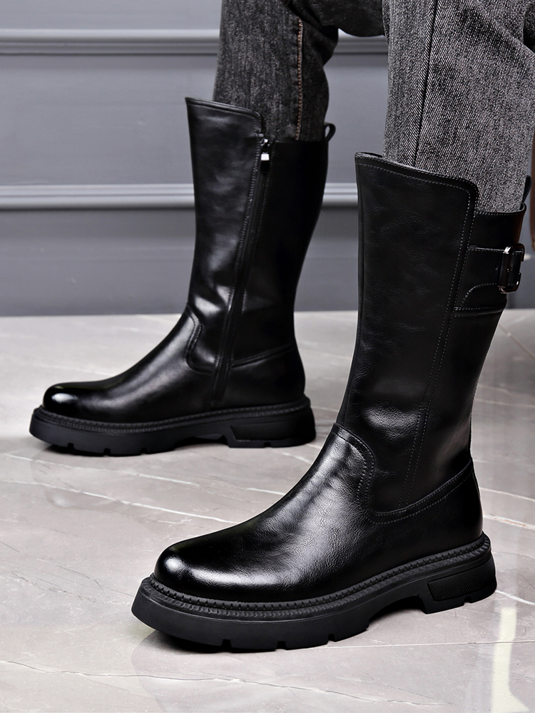 Men's Long Tube  Boots High To - Youtube Leatherwork reseña y precio