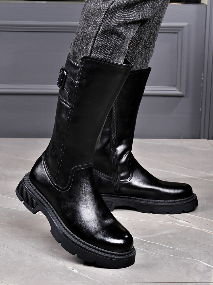 Men's Long Tube  Boots High To - Youtube Leatherwork reseña y precio