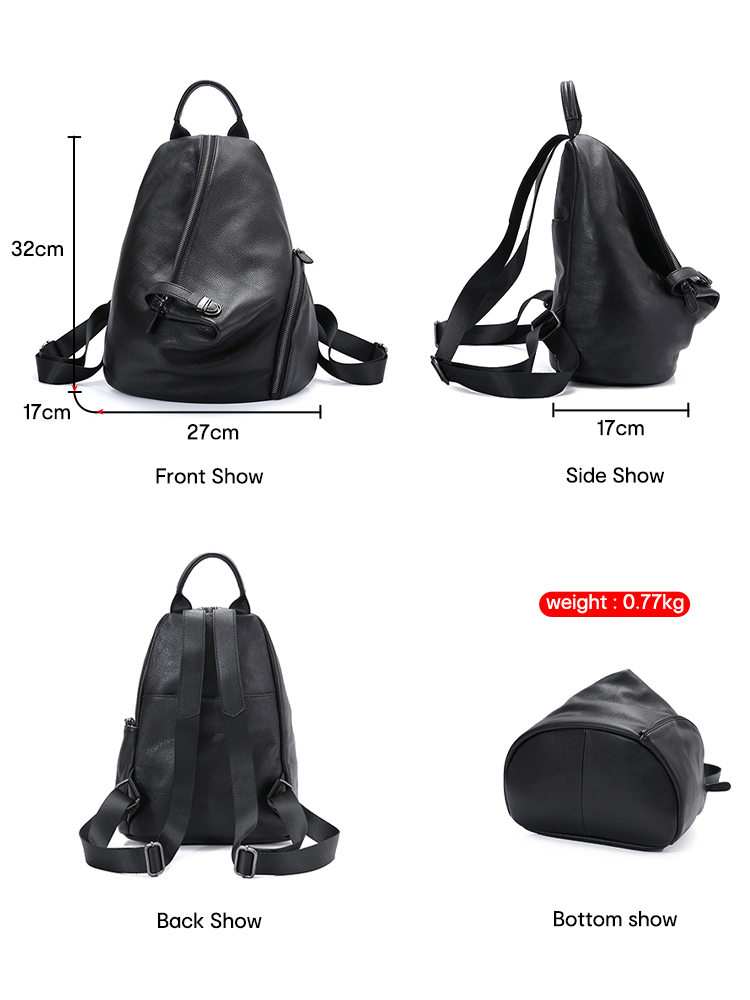 Zency Women's Genuine Leather  - Leather Work Backpack reseña y precio