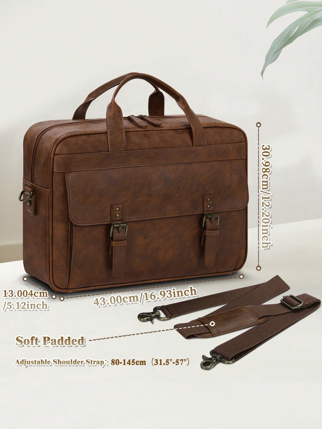 Vintage Leather Messenger Bag  - Leather Work Bag Mens reseña y precio