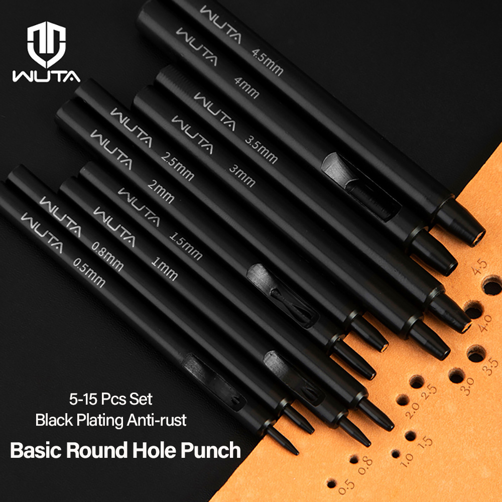 WUTA 5-15Pcs Basic Black Anti- - Leather Works Belt reseña y precio