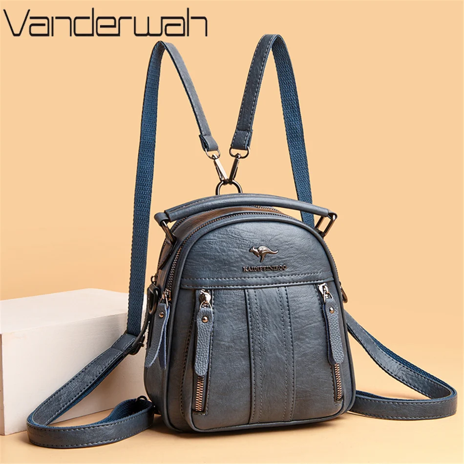 4 In 1 Leather Backpacks Multi - Leather Work Backpack reseña y precio