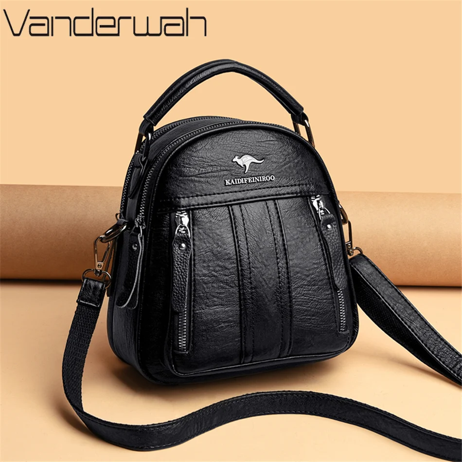 4 In 1 Leather Backpacks Multi - Leather Work Backpack reseña y precio