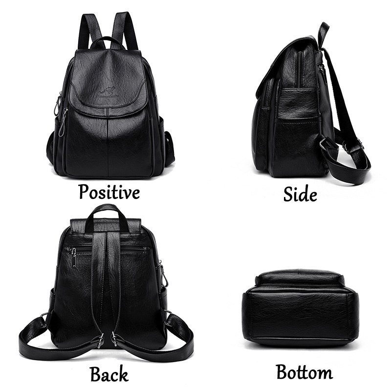 9 Color Women Soft Leather Bac - Leather Work Backpack reseña y precio