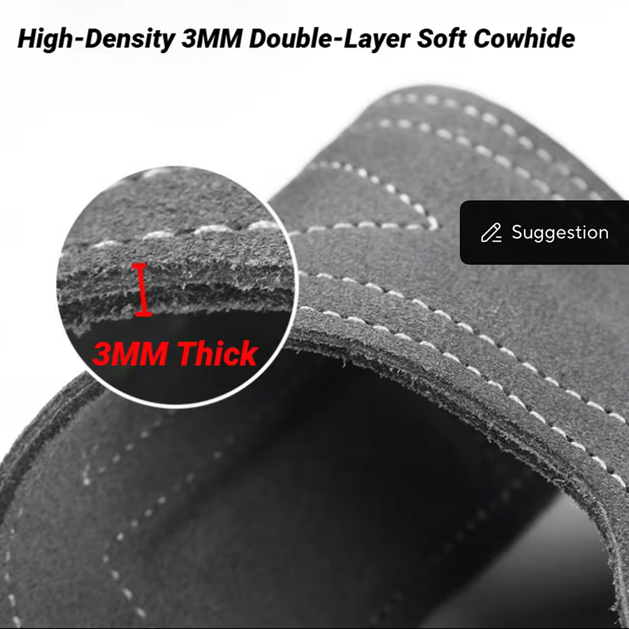 2Pcs Cowhide Gym Gloves Grips  - Leather Workout Belt reseña y precio