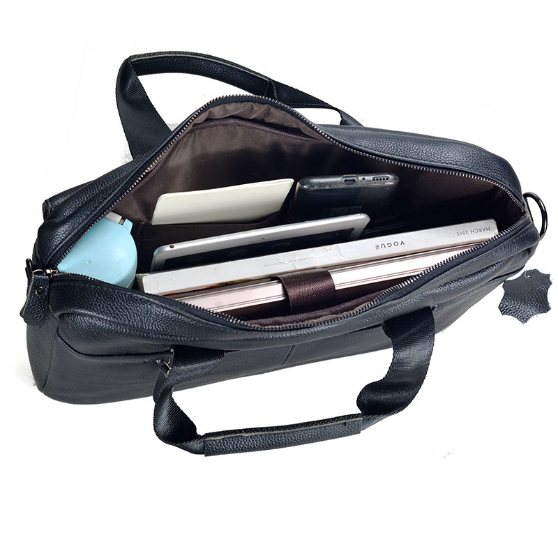 Large Men's Genuine Leather Ha - Leather Work Bag Mens reseña y precio