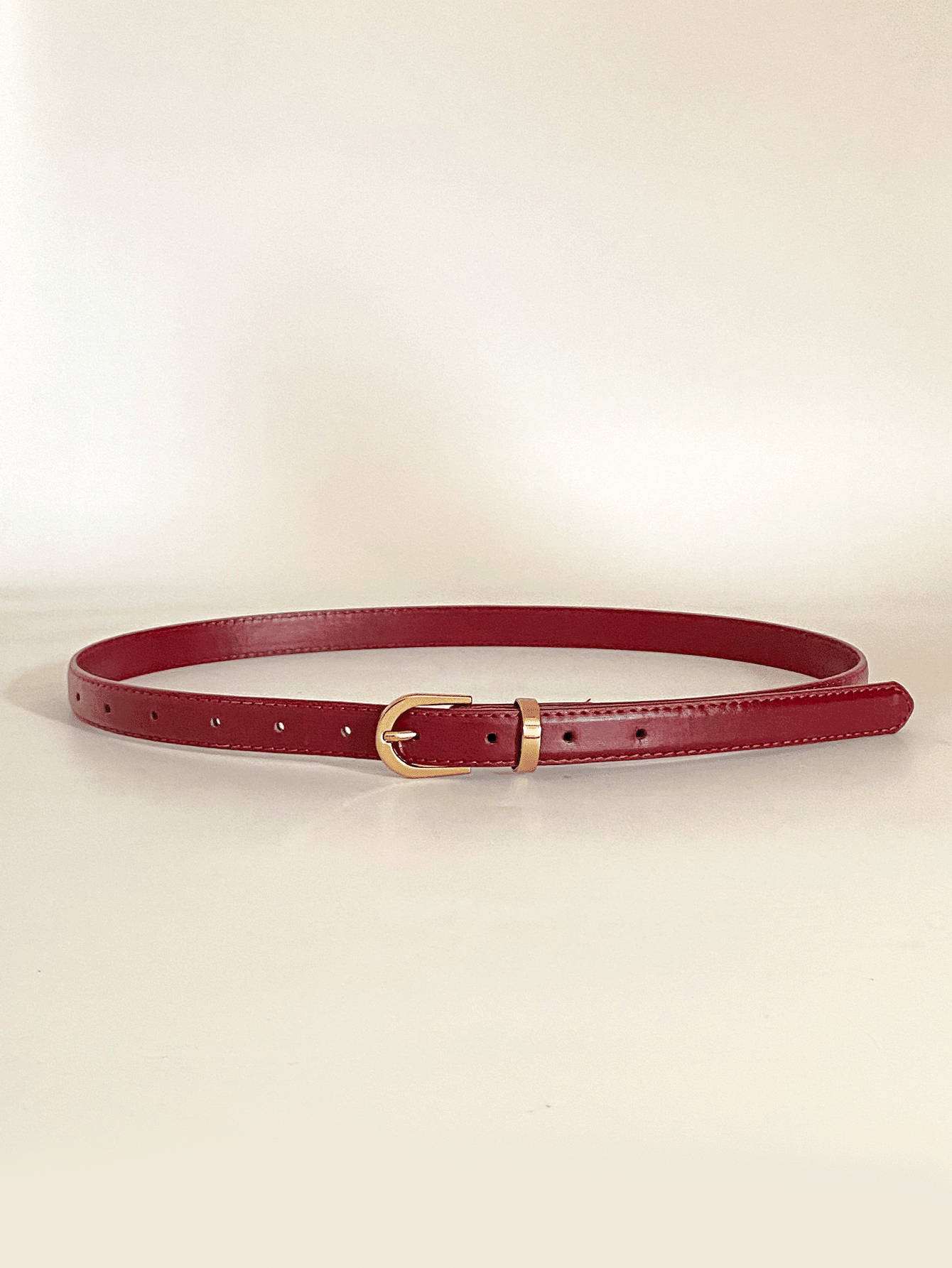 1pc Red Leather-Surface Casual - Leather Works Belt reseña y precio
