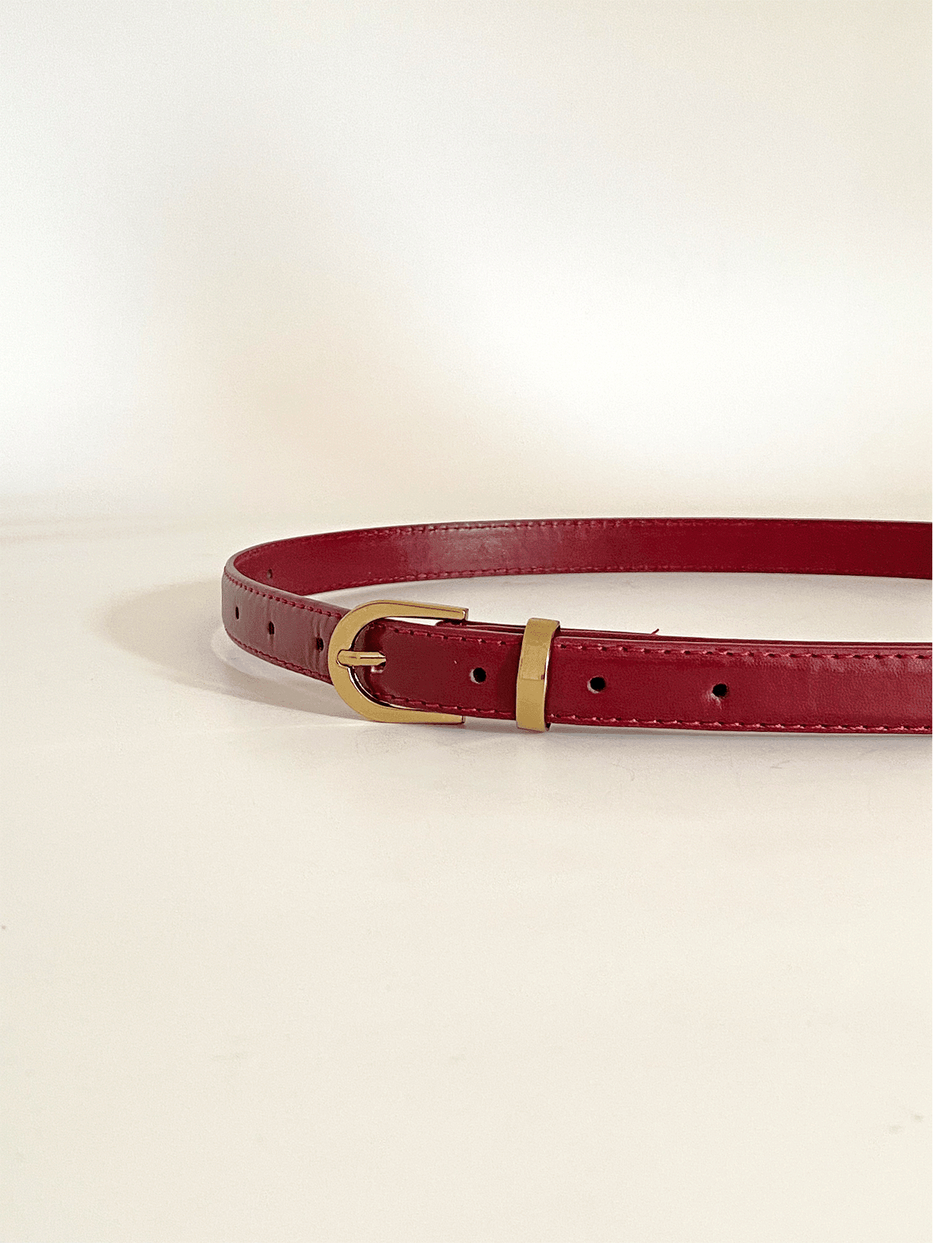 1pc Red Leather-Surface Casual - Leather Works Belt reseña y precio