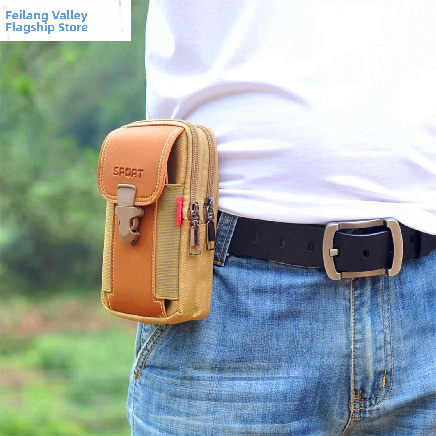 Functional Canvas Phone Bag fo - Leather Works Belt reseña y precio