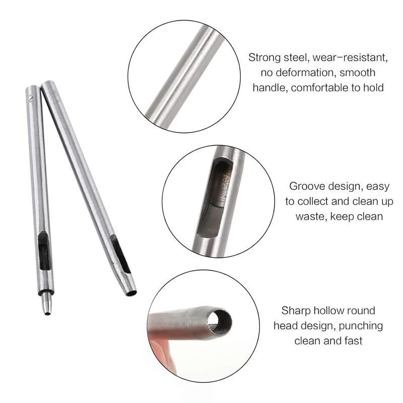 0.5-5mm Leather Hole Punch Too - Leather Works Belt reseña y precio