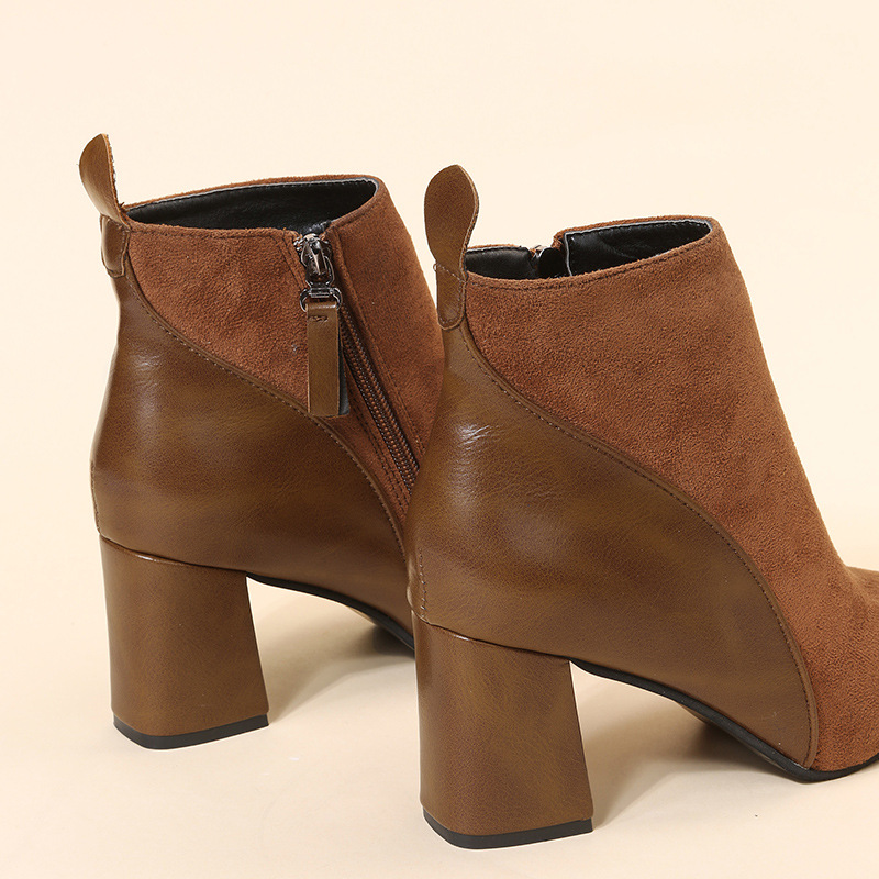 Women's Colorblock Ankle Boots - Youtube Leatherwork reseña y precio