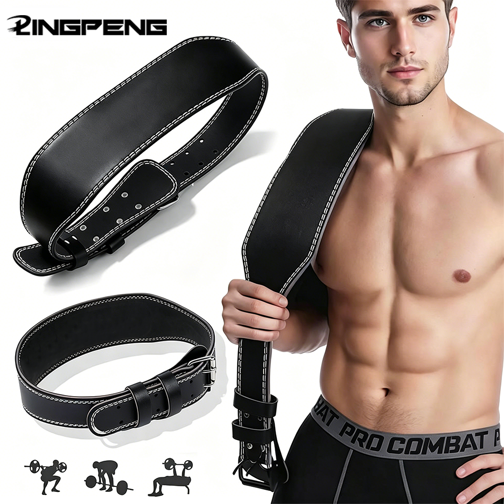 Leather Fitness Weight Lifting - Leather Workout Belt reseña y precio