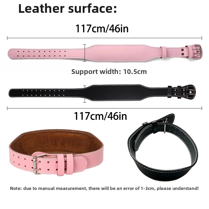 Leather Fitness Weight Lifting - Leather Workout Belt reseña y precio