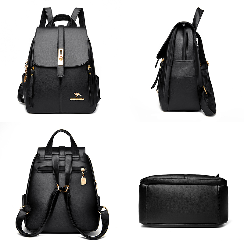 2024 Genuine Women Leather Bac - Leather Work Backpack reseña y precio
