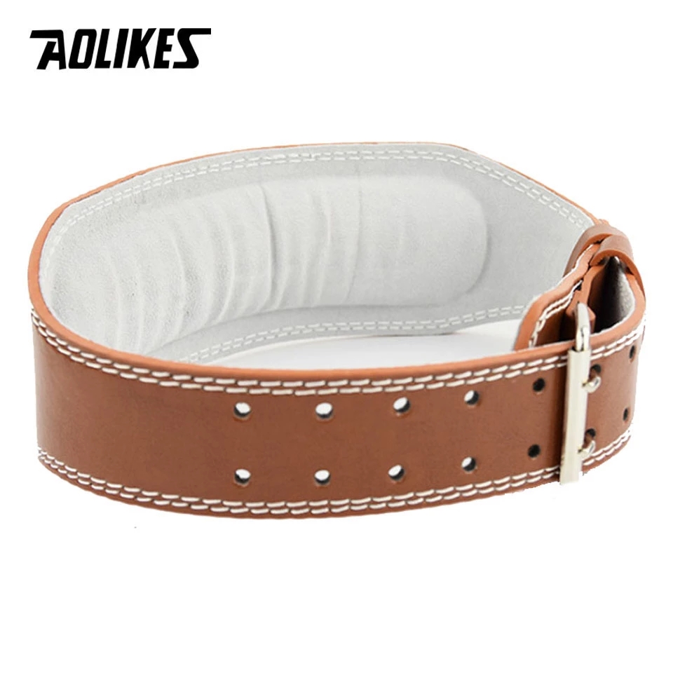 AOLIKES New Wide Weightlifting - Leather Workout Belt reseña y precio