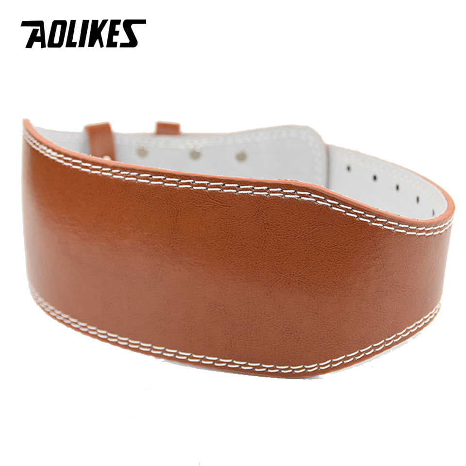 AOLIKES New Wide Weightlifting - Leather Workout Belt reseña y precio