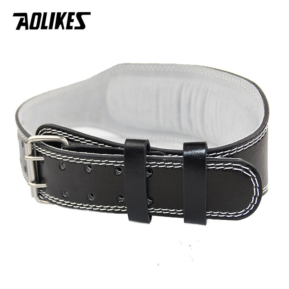 AOLIKES New Wide Weightlifting - Leather Workout Belt reseña y precio