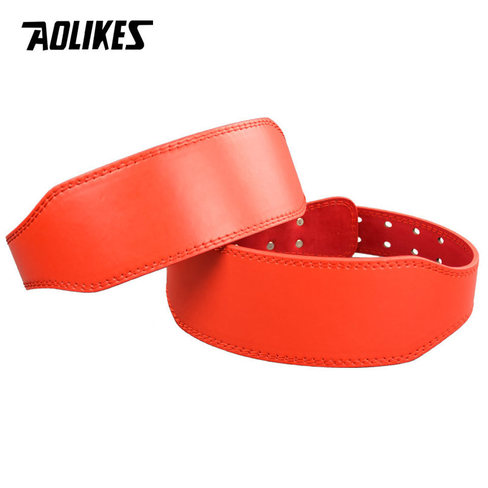 AOLIKES New Wide Weightlifting - Leather Workout Belt reseña y precio
