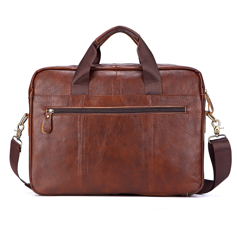Men Genuine Leather Handbag Fa - Leather Work Bag Mens reseña y precio