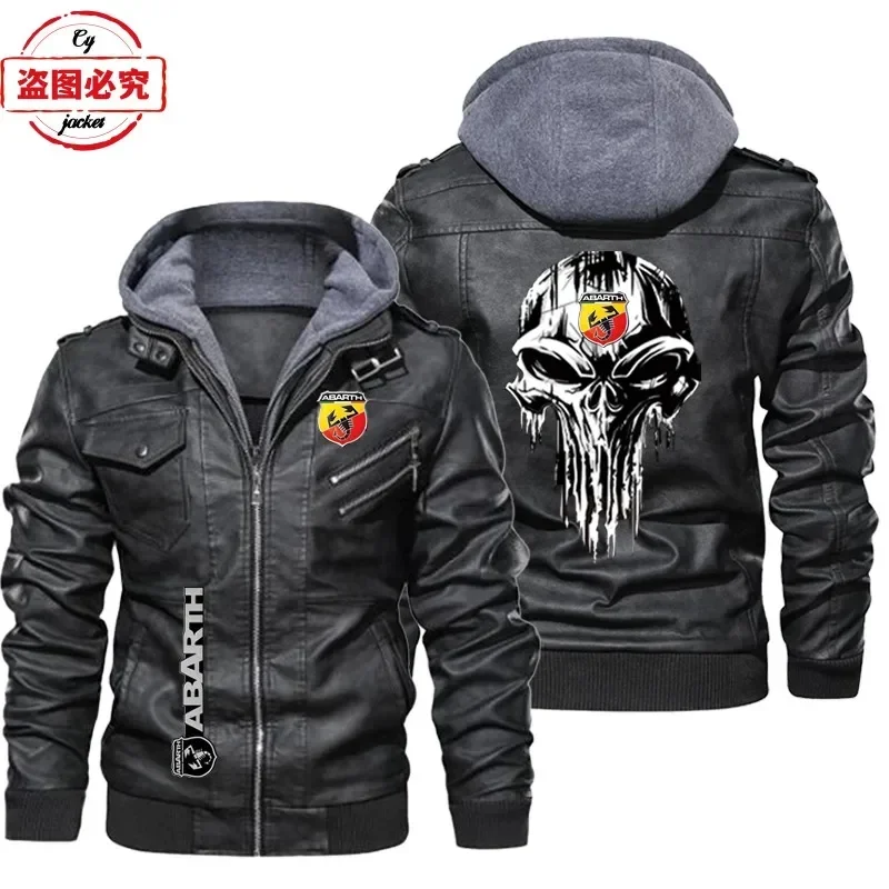 European Size Leather jacket A - Leather Work Jacket With Hood reseña y precio