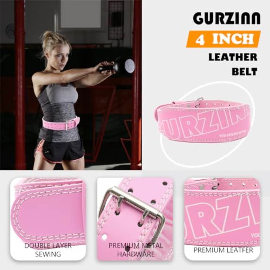 9mm Leather Fitn Weight Liftin - Leather Workout Belt reseña y precio