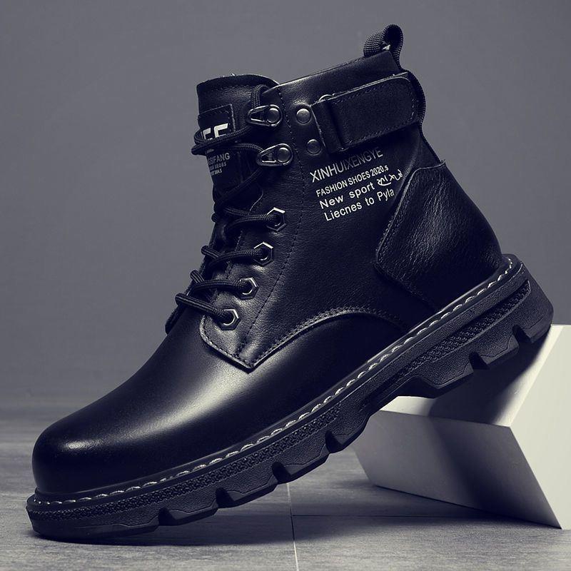 Men's High-Top Work Boots Spri - Youtube Leatherwork reseña y precio