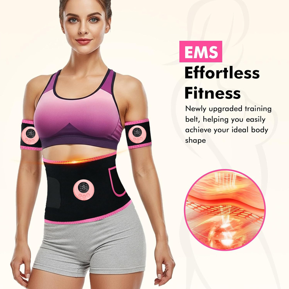 EMS Muscle Stimulator - Ab Tra - Leather Workout Belt reseña y precio