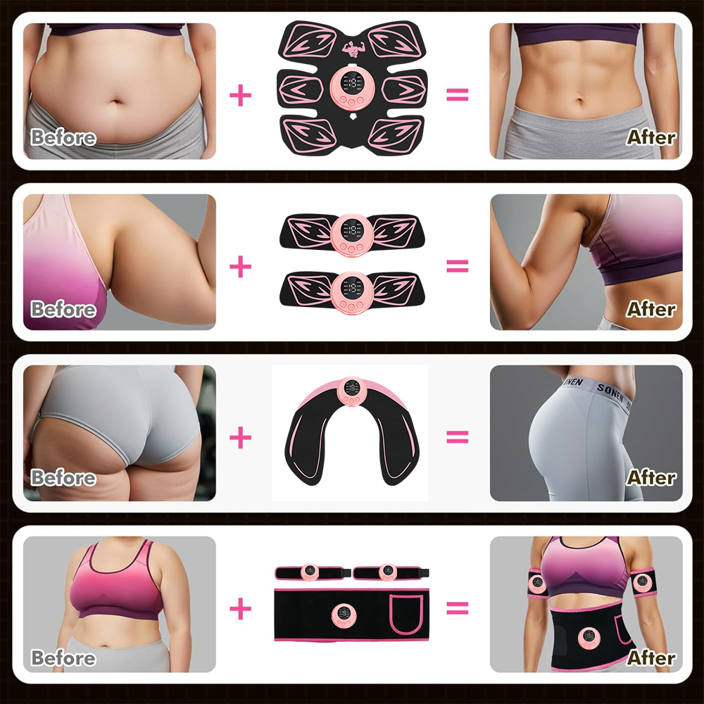 EMS Muscle Stimulator - Ab Tra - Leather Workout Belt reseña y precio