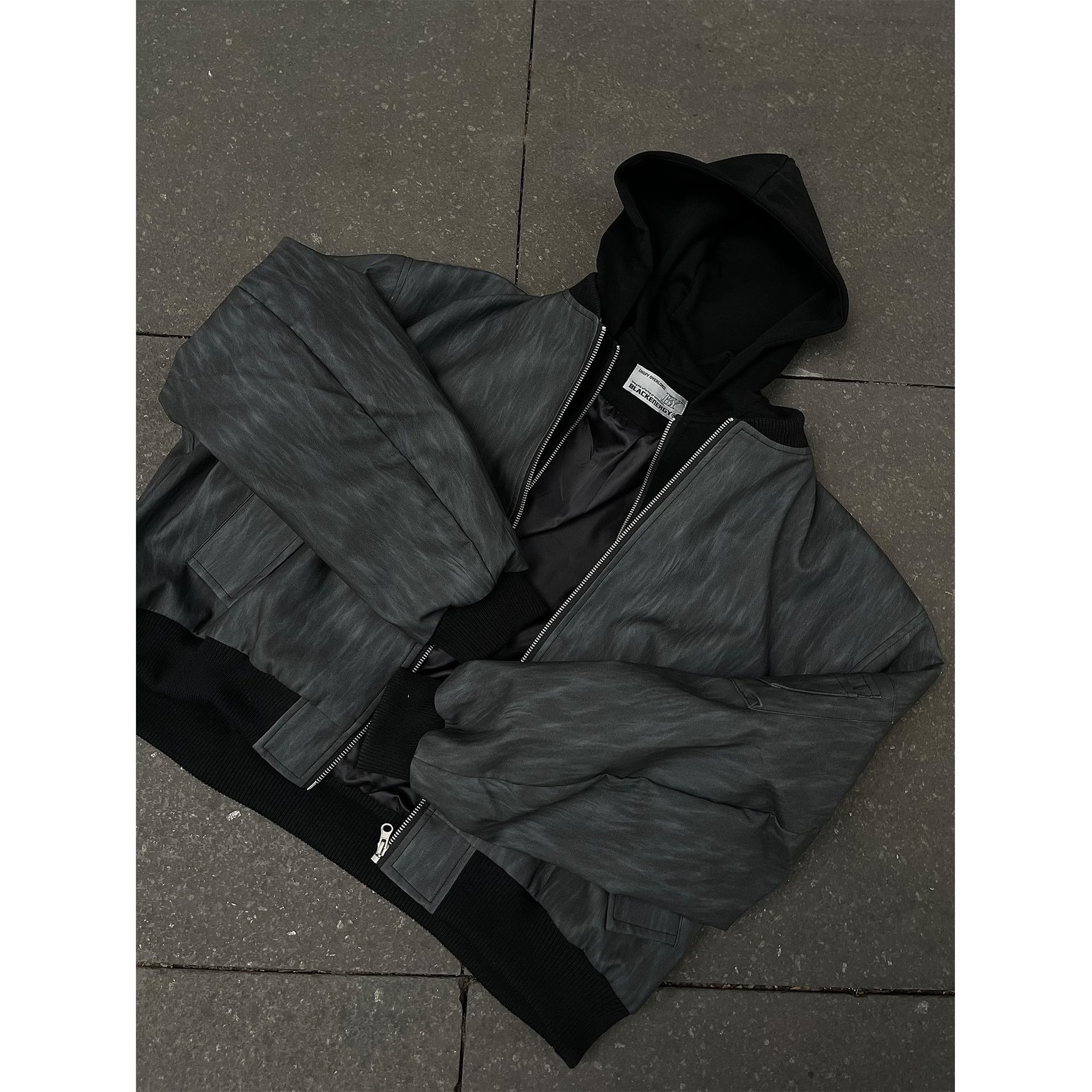 UMI MAO American Retro Work Ja - Leather Work Jacket With Hood reseña y precio