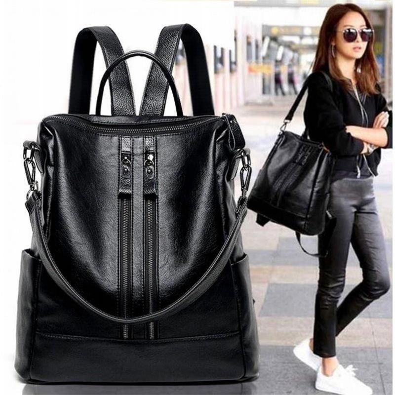 Women Soft Leather Backpack Sc - Leather Work Backpack reseña y precio