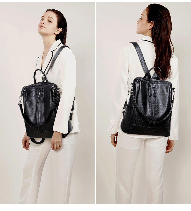 Women Soft Leather Backpack Sc - Leather Work Backpack reseña y precio