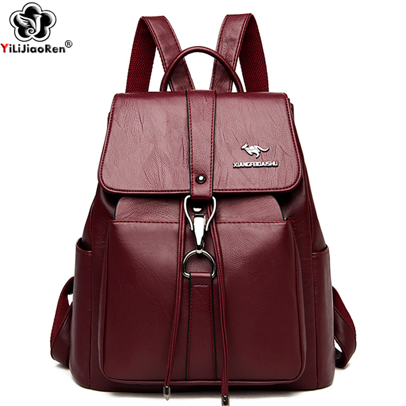 Anti Theft Backpack Women Shou - Leather Work Backpack reseña y precio
