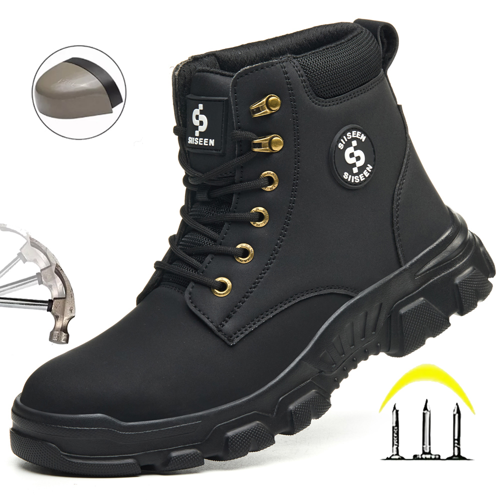 Men's Safety Shoes Steel Toe A - Leather Work Factory reseña y precio
