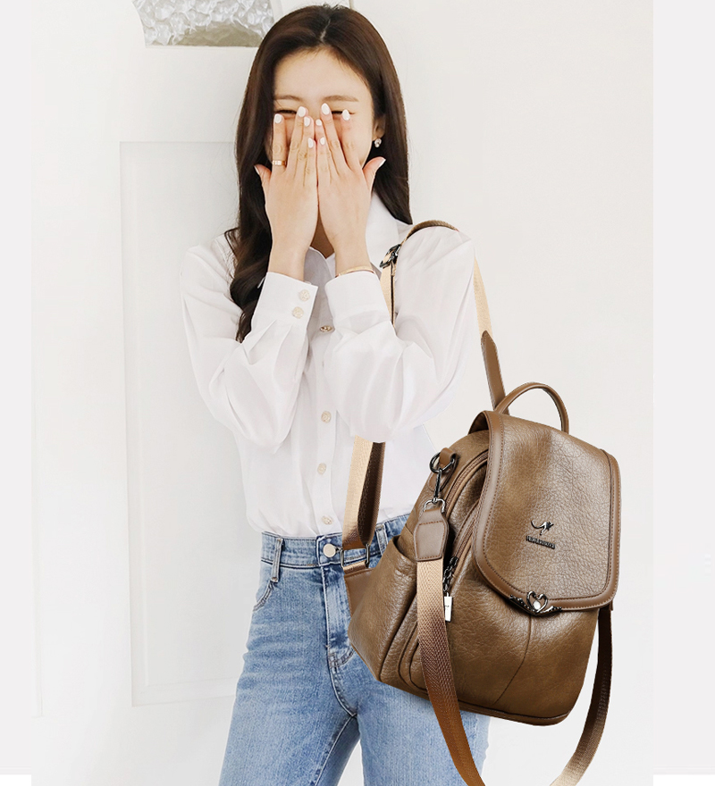 2026 new Ladies Bookbag Rucksa - Leather Work Backpack reseña y precio