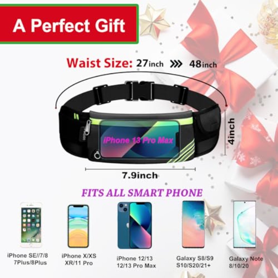 Slim Running Belt Fanny Pack,  - Leather Workout Belt reseña y precio