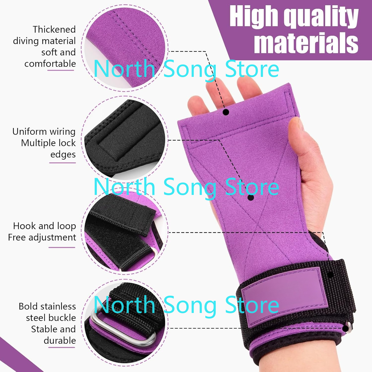 Wrist Straps for Weightlifting - Leather Workout Belt reseña y precio