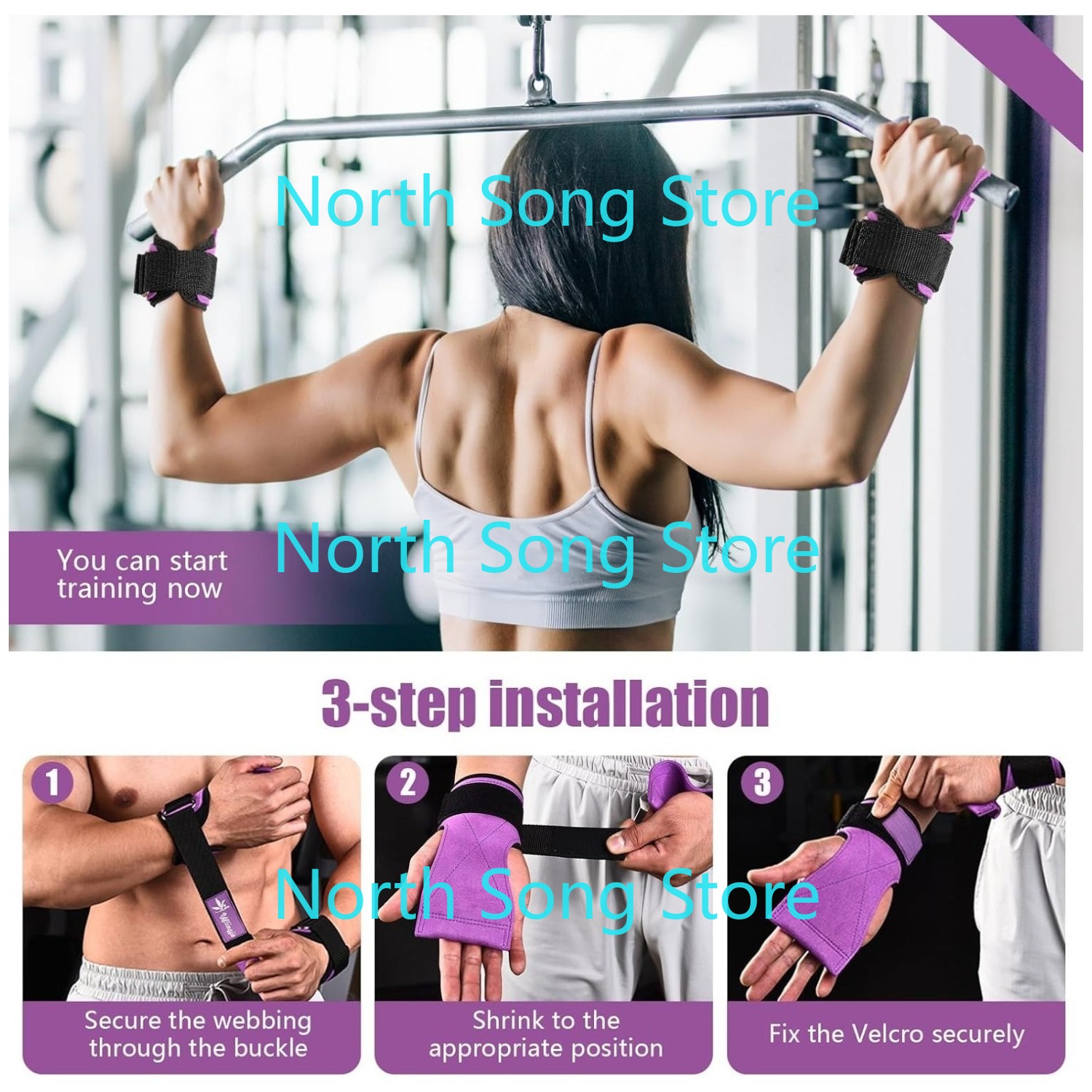 Wrist Straps for Weightlifting - Leather Workout Belt reseña y precio