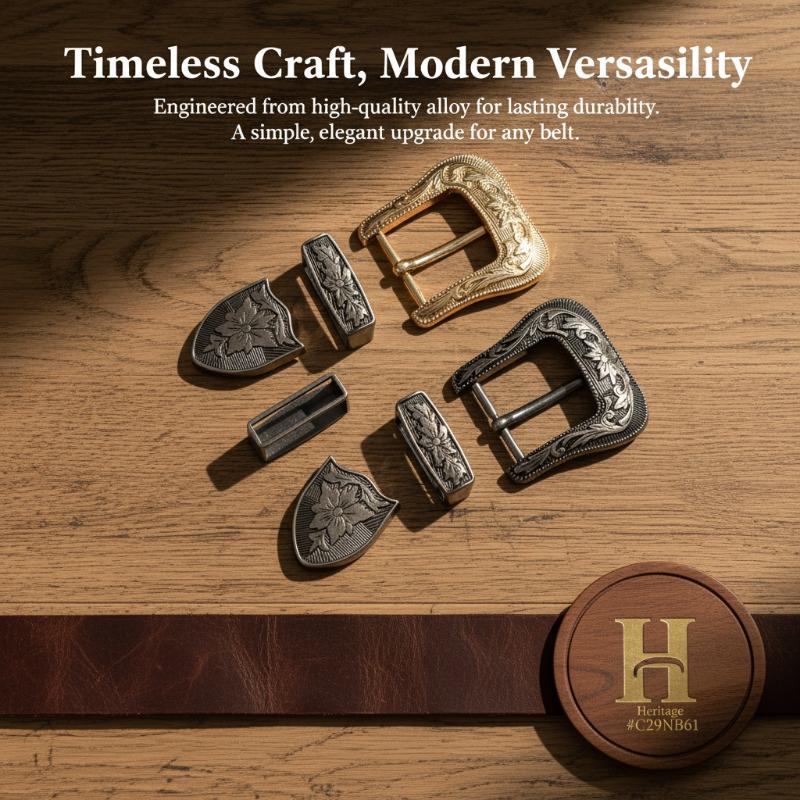 Floral Engraved Vintage Metal  - Leather Works Belt reseña y precio