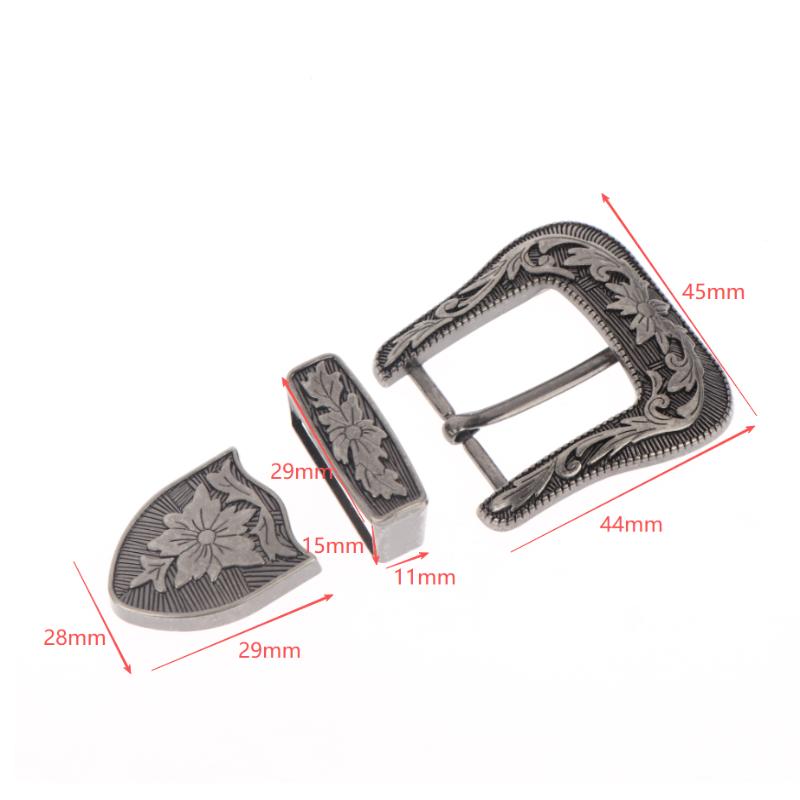 Floral Engraved Vintage Metal  - Leather Works Belt reseña y precio