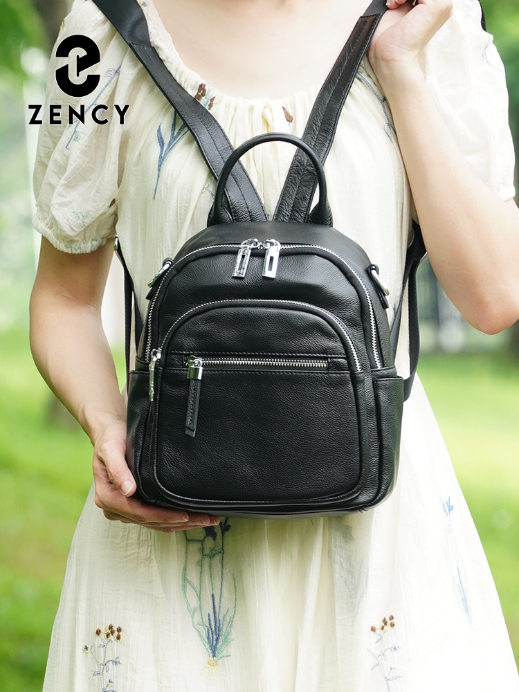 Zency Genuine Leather Small Ba - Leather Work Backpack reseña y precio
