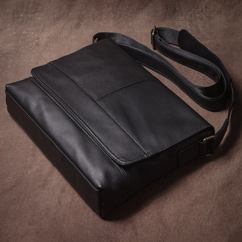 Luxury Design Genuine Leather  - Leather Work Bag Mens reseña y precio