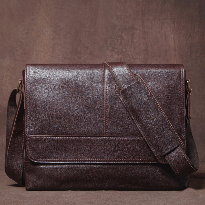 Luxury Design Genuine Leather  - Leather Work Bag Mens reseña y precio