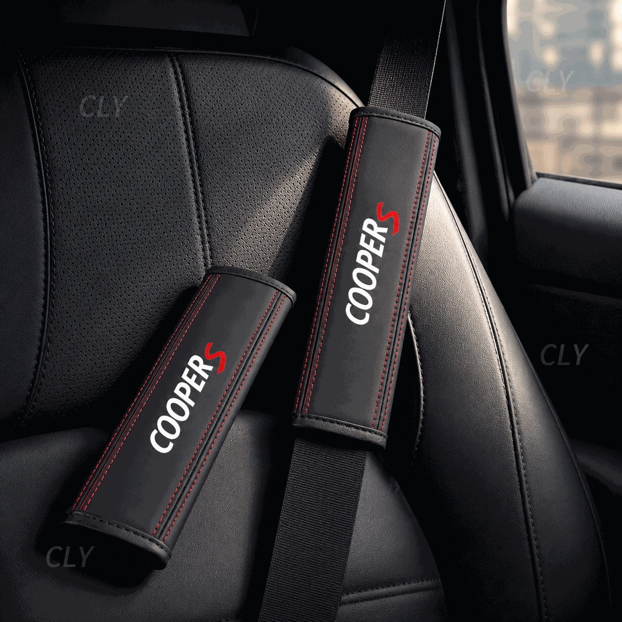 2Pcs Car Seat Belt Nappa Leath - Leather Works Belt reseña y precio